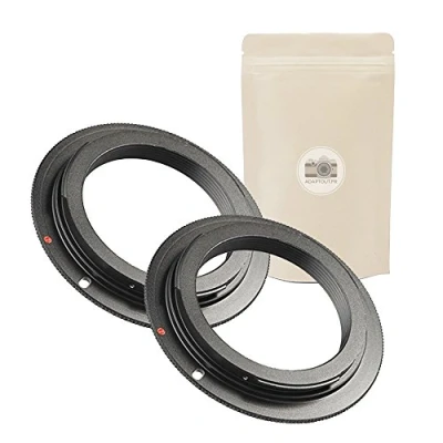 Afbeelding van X2 M42 EOS Adaptieve ring Lens naar Canon EF EFS behuizing adapter 100% oneindig metaal geconserveerd metalen aanpassing Adaptout Frans merk