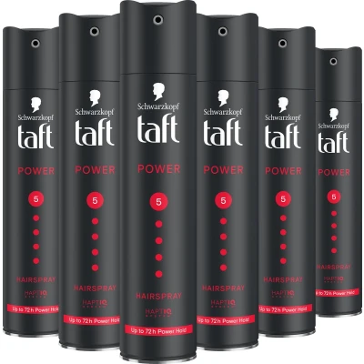 Afbeelding van Schwarzkopf Taft Power haarspray voordeelverpakking 6 x 250 ml