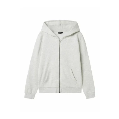 Afbeelding van NAME IT Unisex Nlnnizu Ls Bru Sweat Card W. Hood Noos joggingbroek, lichtgrijs gem., 122 128