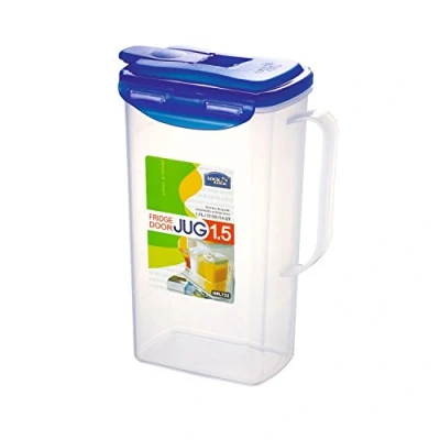 Afbeelding van LocknLock PP Classic Sapkan, 165 x 97 227 mm, 1,5 l, 100% luchtdicht en waterdicht, slim sluitsysteem, voorraadcontainer, strooidoos voor sap, melk of shakes