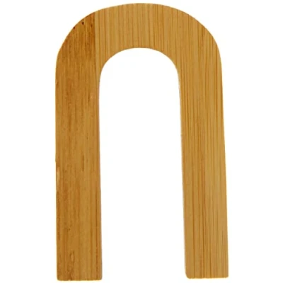 Afbeelding van small foot 12074 ABC letter U van duurzame bamboe, combineerbaar met andere letters als decoratie of deurbordje