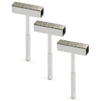 Afbeelding van QWORK® 3 stuks slijpsteen dressoir, diamant slijpschijf dressoir voor het slijpen van ontbraamschijven, 45 x 10 mm kop
