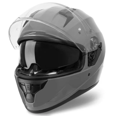 Afbeelding van VINZ Kennet Integraalhelm met Zonnevizier Scooterhelm &amp; Motorhelm Brommerhelm Voor Heren Dames ECE 22.06 goedgekeurd Lichtgewicht 1500 gram Inclusief Opbergzak Nardo Grey XL