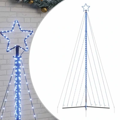 Afbeelding van vidaXL Kerstboomverlichting 570 blauwe LED&#039;s 399 cm