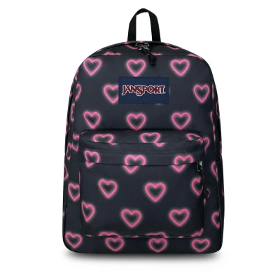 Afbeelding van JanSport SuperBreak One Backpack Happy Hearts Black