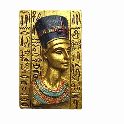 Afbeelding van MUYU magneet 3D Nefertiti Egypte souvenir koelkast magneet, Huis &amp; keuken decoratie polyresin ambacht, sticker