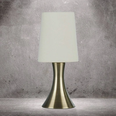 Afbeelding van Searchlight Tafellamp touch 3922, antiek messing