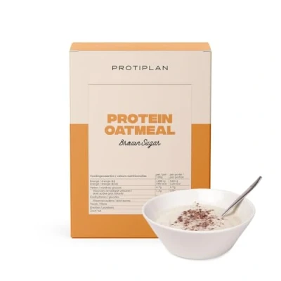 Afbeelding van Protiplan Havermout Bruine Suiker 7 x 36 gram Perfect voor een koolhydraatarm ontbijt of lunch