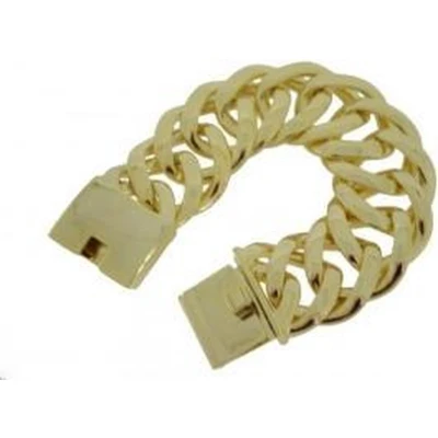 Afbeelding van Behave Brede schakelarmband goudkleur