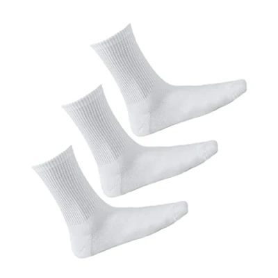 Afbeelding van VITSOCKS Super Zachte Ademende BAMBOE Sportsokken Heren (3 PAAR) Urban Skater Retro Stijl, 3x wit, 39 42