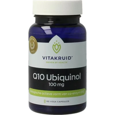 Afbeelding van Vitakruid Co enzym Q10 Ubiquinol actieve vorm Kaneka 100 mg 60 60VCP