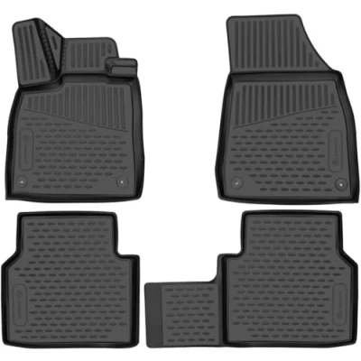Afbeelding van 3D rubberen matten element Maatwerk vloermatten HYUNDAI i20 GB Mk2 2014 20219 hatchback 4 delig