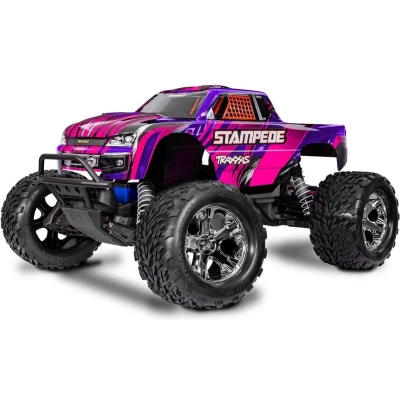Afbeelding van Traxxas Stampede 2WD Brushed HD inclusief batterij &amp; USB C lader Roze