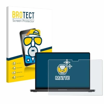 Afbeelding van BROTECT Antireflecterende Beschermfolie voor Apple MacBook Pro 14&quot; M3 (2023) Anti Glare Screen Protector, Mat, Ontspiegelend