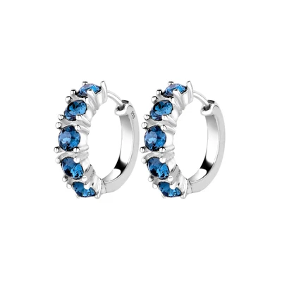Afbeelding van Elli Elegant Hoops Oorbellen, Dames, Maat: One Size, Blau