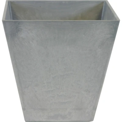 Afbeelding van Steege Plantenbak vierkant gerecycled kunststof grijs 25 cm
