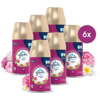Afbeelding van 6x Glade Automatic Spray Navulling Relaxing Zen 269 ml