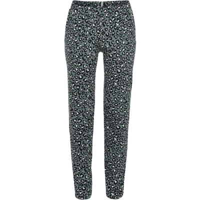 Afbeelding van Blauwe panterprint pyjamabroek Ringella Blauw Maat 46