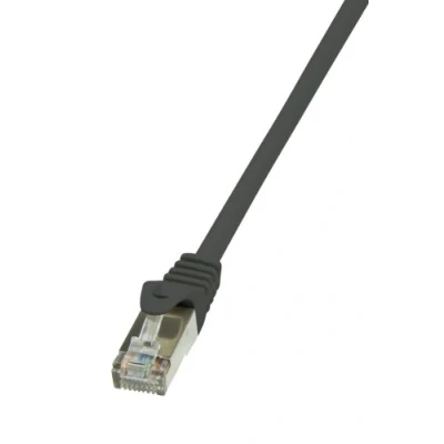 Afbeelding van LogiLink CP1013S RJ45 Netwerkkabel, patchkabel CAT 5e F/UTP 0.25 m Zwart Snagless 1 stuk(s)