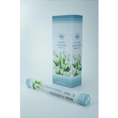 Afbeelding van Green Tree Wierook White Flowers, 20 stuks
