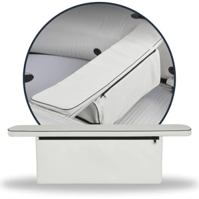 Afbeelding van NEMAXX® Professionele Zitbanktas met Kussen [EXTRA ZACHT &amp; COMFORTABEL] Zitkussen voor 330 cm Opblaasboot Zitbankkussen Opbergtas Boottas Zitbank (Lengte: 87 cm)