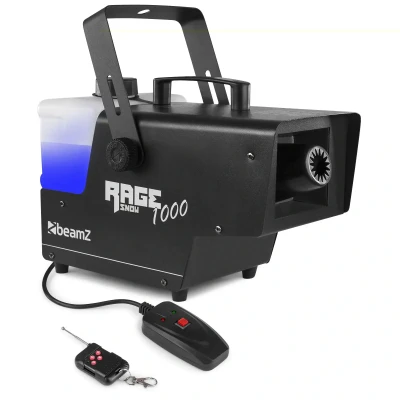 Afbeelding van BeamZ RAGE1000SNOW sneeuwmachine met draadloze afstandsbediening