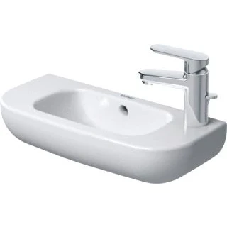 Afbeelding van Duravit D Code fontein 50x22cm inclusief kraangat links wit