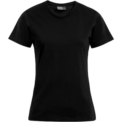 Afbeelding van Damesshirt &#039;Premium T&#039; met ronde hals Black L