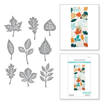 Afbeelding van Spellbinders Herfstbladeren, METAAL