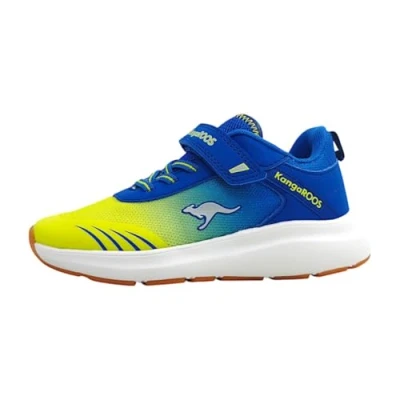Afbeelding van Kangaroos Kbrida Sneakers laag voor kinderen, Maat: 37, Sky diver/limetta Textiel/ synthetisch