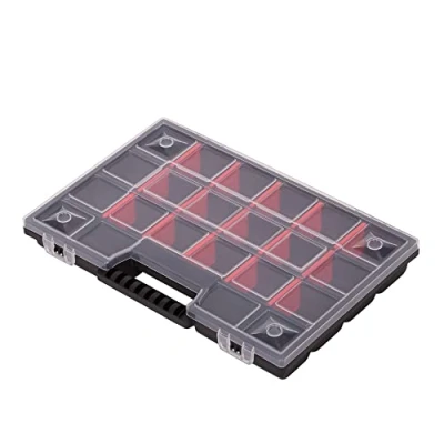 Afbeelding van Mivos assortimentsdoos 12 inch voor accessoires en kleine onderdelen schroefdoos met 21 vakken het opbergen 290 x 195 35 mm sorteerdoos Made in EU