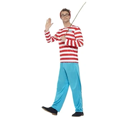 Afbeelding van Waar is Wally kostuum Verkleedkleding maat XL XXL