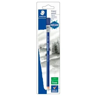 Afbeelding van STAEDTLER 526 61BK C Gumpotlood Mars rasor (met borsteltje, ftalaat en latexvrij, blisterkaart met een pen)