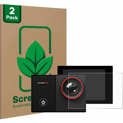 Afbeelding van ScreenLeaf Screenprotector voor Akaso EK7000 Pro Duurzame schermbescherming Folie Beschermfolie transparant (2 Stuks)