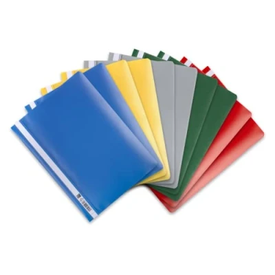 Afbeelding van ELBA Snelhechtmappen A4, van kunststof, op kleur gesorteerd, verpakking 10 stuks