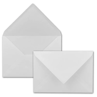 Afbeelding van Gustav Neuser enveloppen, 75 x wit met geribbelde structuur, C5 (16,2 22,9 cm), 100 gram per m² enveloppen structuurreliëf, natte plakrand