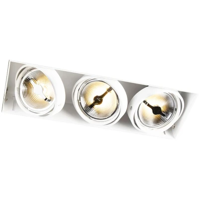 Afbeelding van QAZQA Inbouwspot wit AR111 trimless 3 lichts Oneon