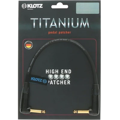 Afbeelding van Klotz TI RR020 Titanium Pedal Patcher 0,2 m Mono Patchkabel