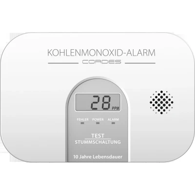 Afbeelding van Cordes Haussicherheit CC 4100 Koolmonoxidemelder werkt op batterijen Detectie van Koolmonoxide