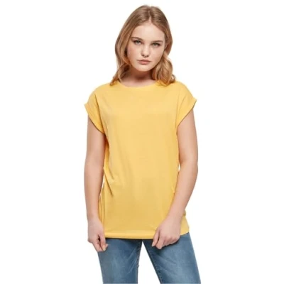 Afbeelding van Urban Classics Extended Shoulder Tshirt basic, Dames, Maat: 4XL, Dimyellow