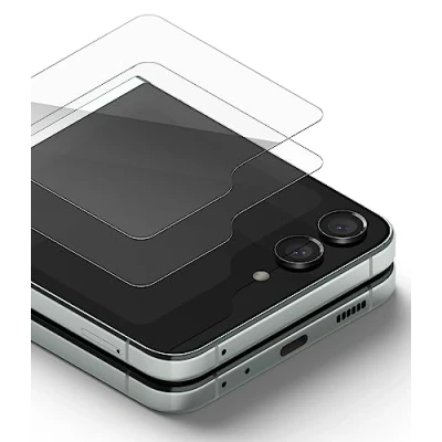 Afbeelding van [2 Pack] Ringke Gehard Glas Cover Display Compatibel met Samsung Galaxy Z Flip 5 5G (2023) Onbreekbaar Schermbeschermer