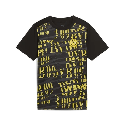 Afbeelding van Puma BVB Borussia Dortmund Prematch JR Unisex Fanartikel voor kinderen, Maat: 152, Black/faster yellow