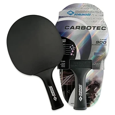 Afbeelding van Donic Schildkröt CarboTec 900 Carbon tafeltennisbatje, zwart, one piece constructie