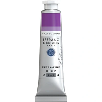 Afbeelding van Lefranc Bourgeois 405072 Extra fijne olieverf met hoogwaardige kunstenaarspigmenten, lichtecht, verouderingsbestendig 40ml Tube, Cobalt Violet