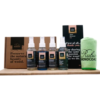 Afbeelding van Rubio Monocoat Stain Remover Set Vlekkenverwijderaar tegen Alle Vlekken in Hout incl. Doek