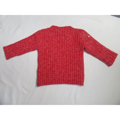 Afbeelding van petit bateau , unie trui gebreid rood 6 maand 67