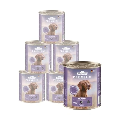 Afbeelding van Dehner Premium hondenvoer senior, rundvlees en lam met aardappelen, 6 x 800 g (4,8 kg)