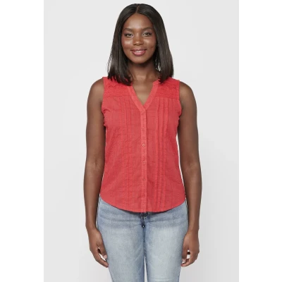 Afbeelding van KOROSHI Blouse zalm roze