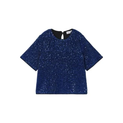 Afbeelding van Name it Pailletten Blouse voor kinderen, Maat: 116, Surf the web