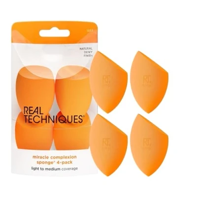 Afbeelding van Real Techniques Miracle Complexion Sponge 4 Pack Make up spons
